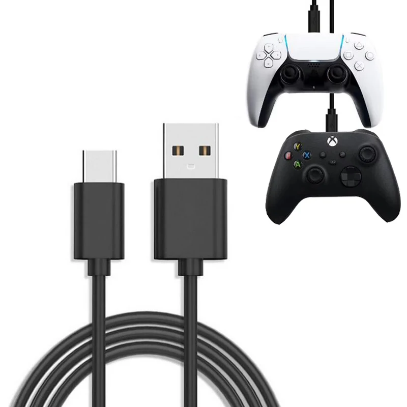 Cabo de carregamento para controlador Nintendo Switch/Oled/Lite e PS5 Cabo de alimentação de alta velocidade Cabo de dados USB tipo C para Xbox Series/Telefone