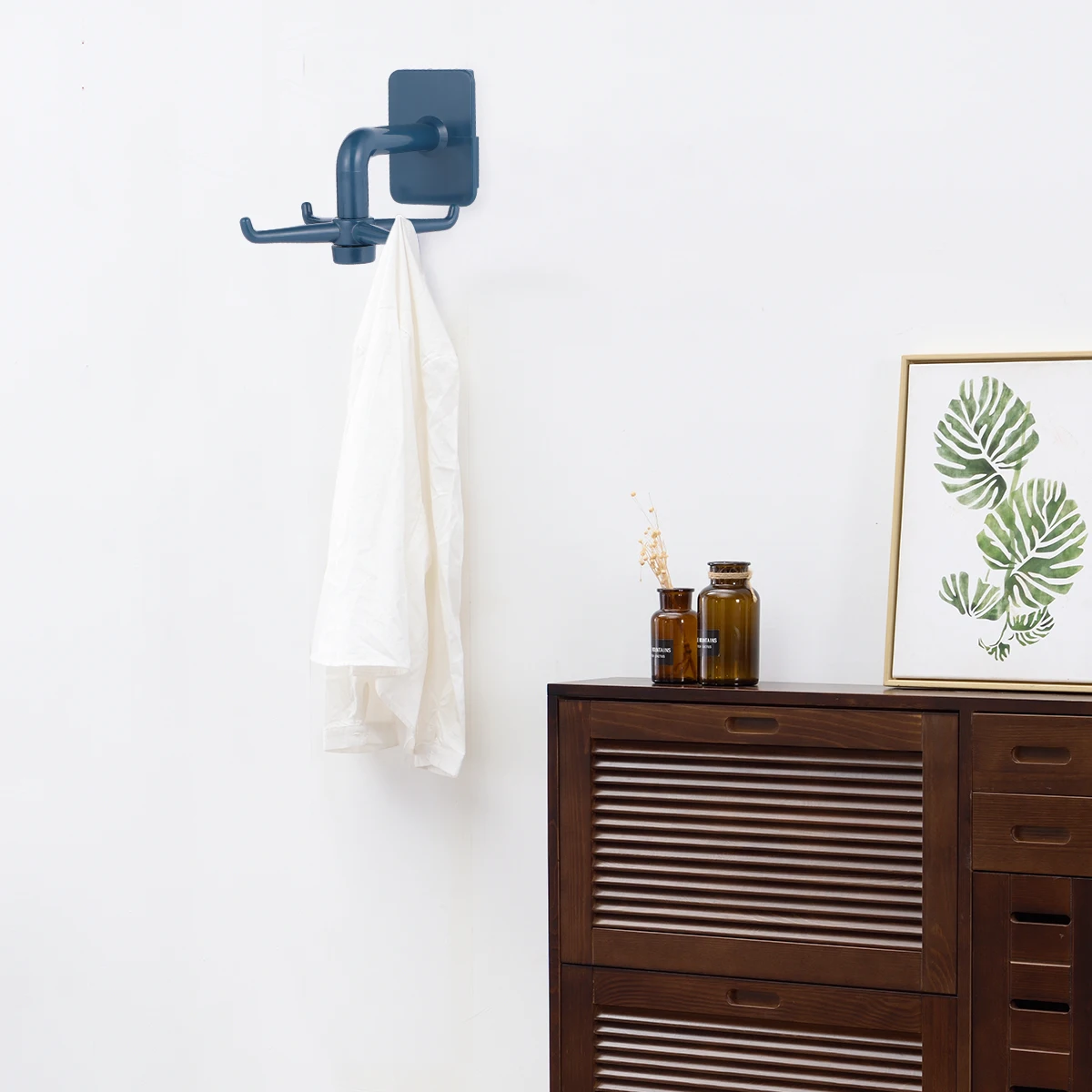 

2Pcs Rotatable Multipurpose Kitchen Rotatable Hooks ganizer No Punching Easy Installation WallMounted Storage Solution
