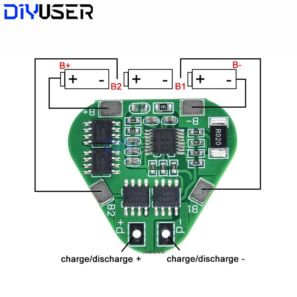 Placa de proteção bms 6s 24v 15a, kit diy de bateria de íon-lítio 18650, proteção contra sobrecarga/descarga/curto-circuito