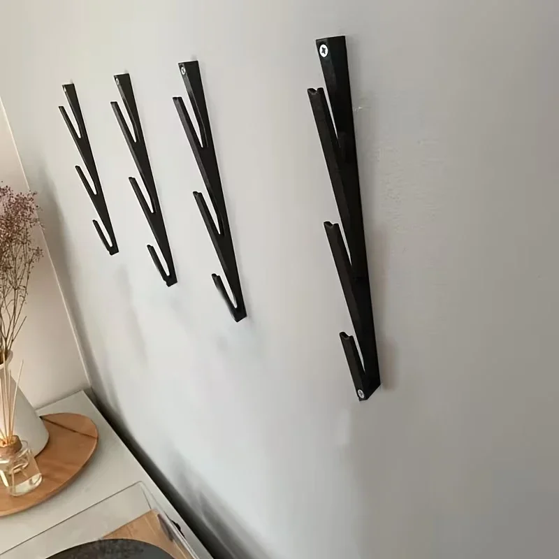 2Pcs Wall Mounted Vinyl Record Display Rack Vertical Album Storage Shelf Music Collection Christmas Holder Home Wall Decor Gift