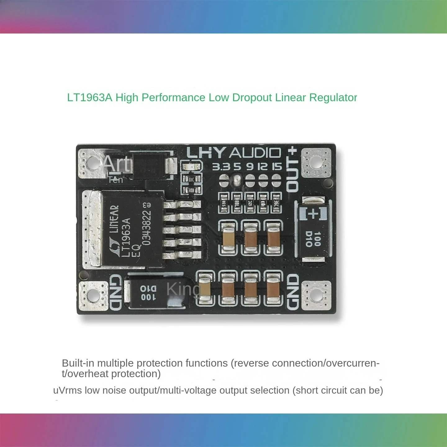 LT1963 DC Linear Voltage Regulator Power Board Low Voltage Difference 3.3V 5V 9V 12V 5V 1.5A Output