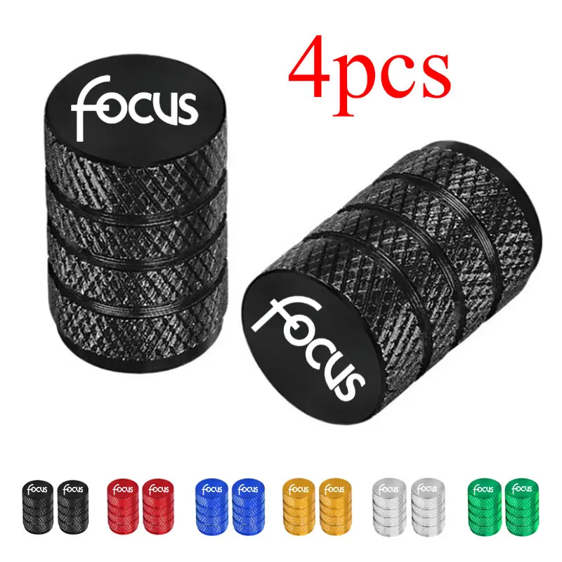 4pcs Car Wheel Tire Air Valve Caps Stem Cover Caps Airdust Covers with Brand For Ford Focus Logo MK1 MK2 MK3 MK4 Auto parts 4pcs