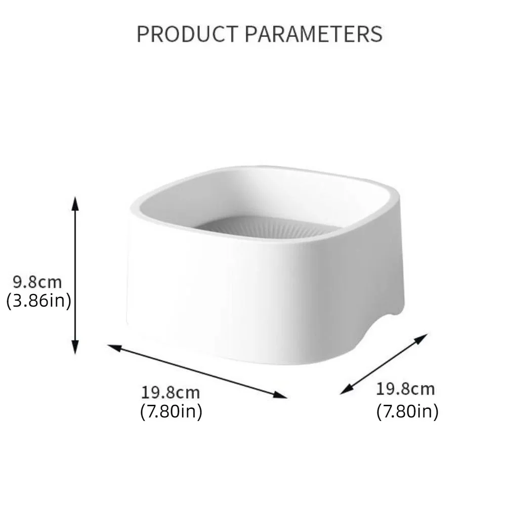 Not Wet Mouth Dog Floating Bowl Anti-Splash Dustproof Cat Water Drinker Plastic 1200ml Pet Water Dispenser Home #6