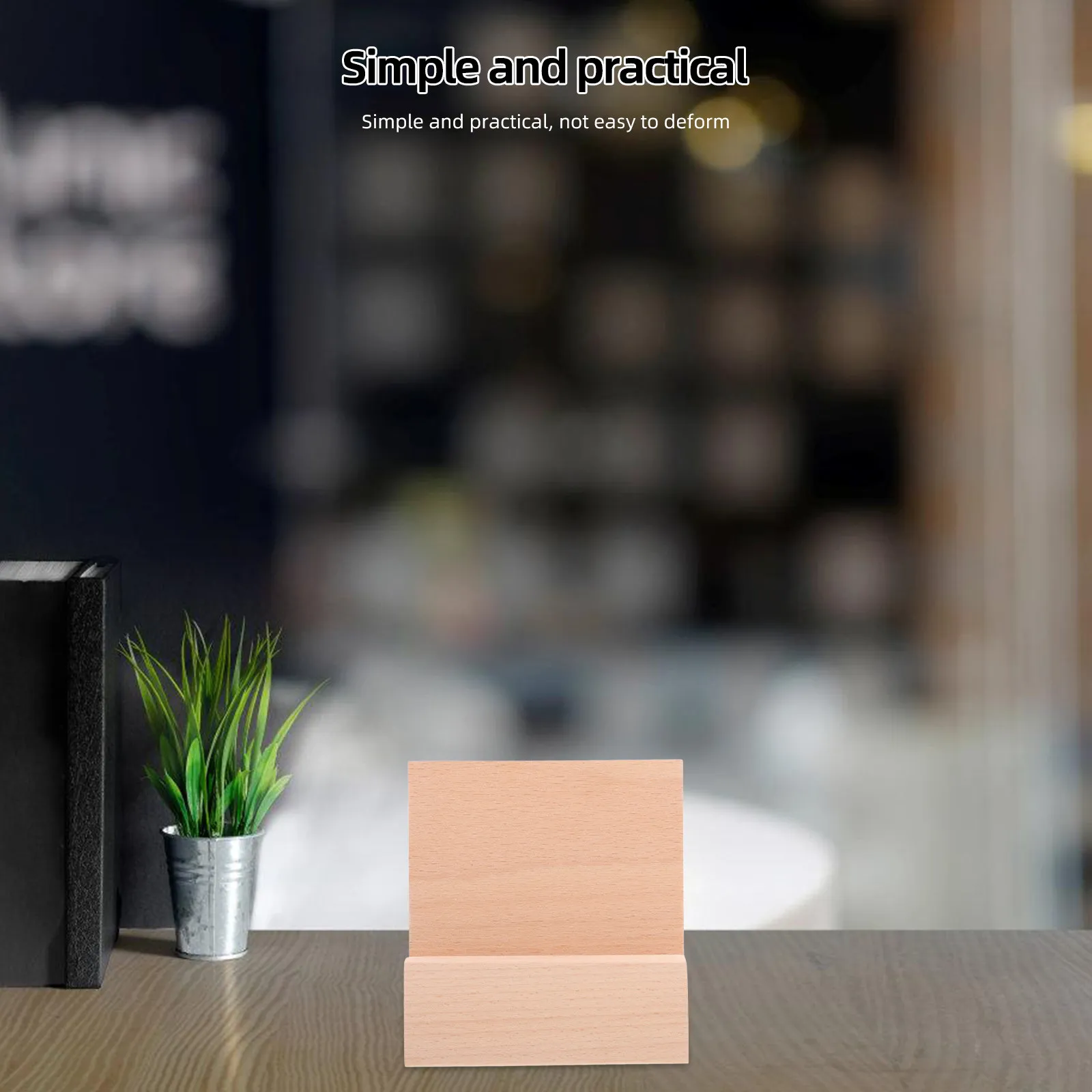 

Creative Wooden Cards Holder Exquisite Craftsmanship Card Display Holder for Greeting Business Retail Gift Display Rack Use