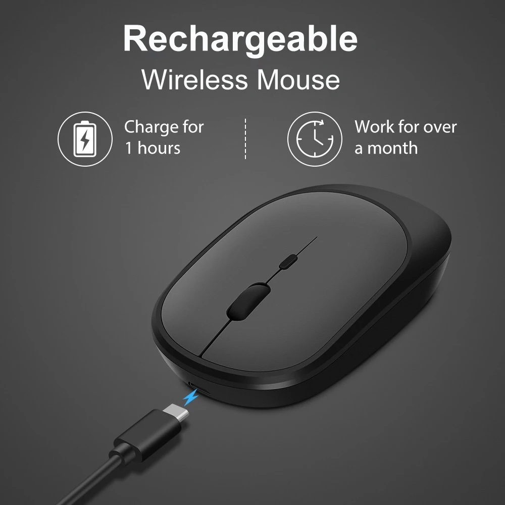 Xiaomi Official Original Wireless Bluetooth Mouse Silent Adjustable DPI Ergonomic Design USB Rechargeable Gaming Office Mouse