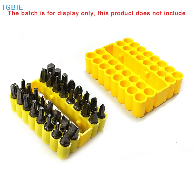 [TL]1/2/5pcs Bit Holder 32 Holes Bit Hex Shank Organiser Screwdriver Bit Holder Drill For Storage For 6.35MM Shank Storage Box