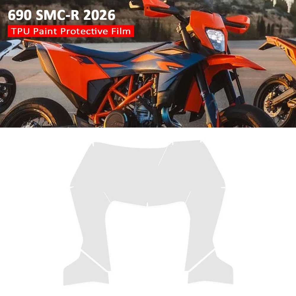 

Комплект защитной пленки из ТПУ для KTM 690 SMC-R, прозрачная ультратонкая самовосстанавливающаяся пленка PPF для мотоциклов, подходит для 690 SMC R 2026