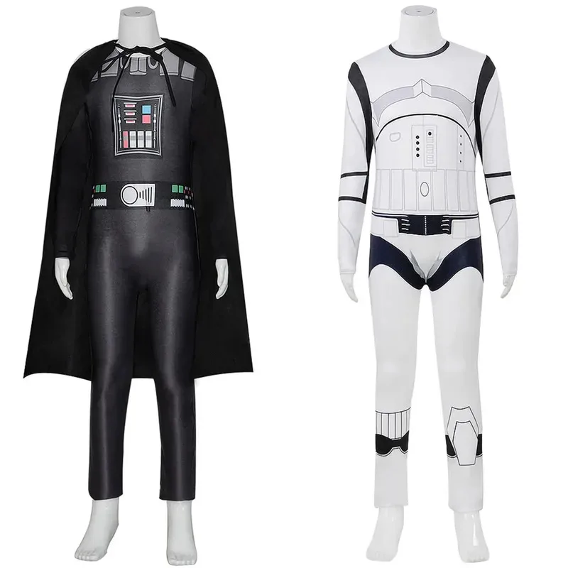 25COSAnime الأسود المحارب تأثيري حلي بذلة الظلام جندي Stormtrooper قناع مجاني الكبار للجنسين هالوين كرنفال تمويه S