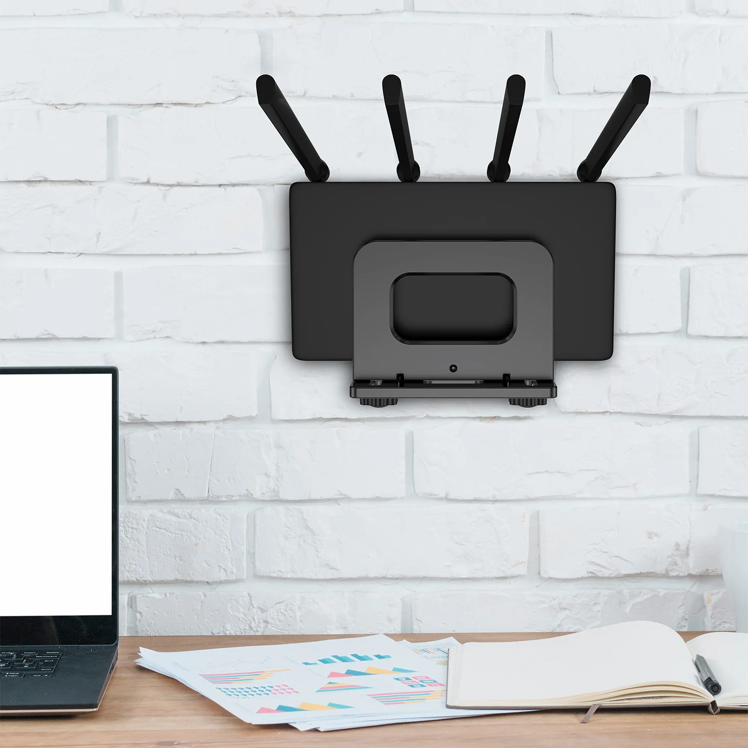 Adjustable Bracket for WiFi Modem/Optical Modem/Laptop