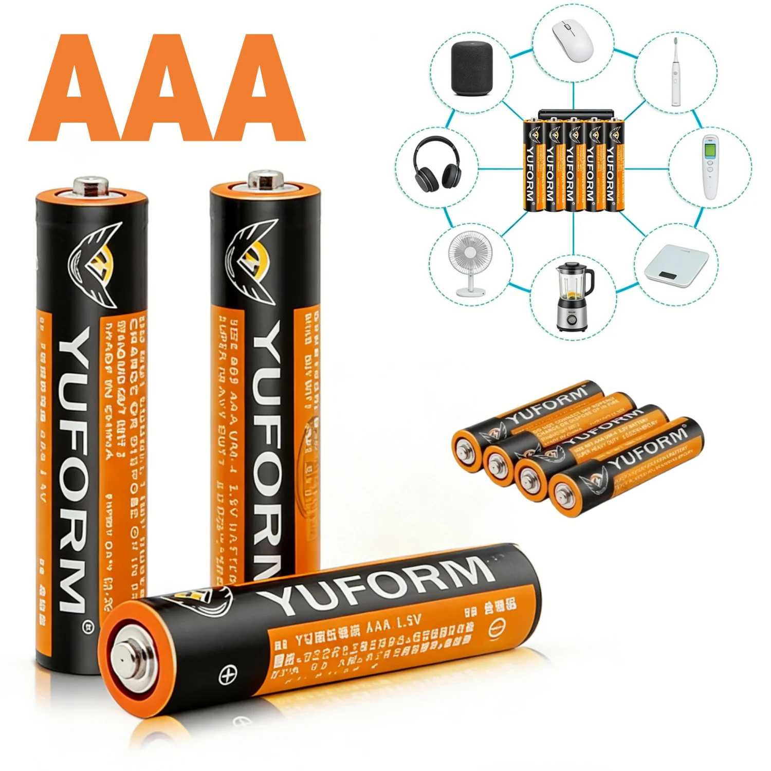

AAA 1.5V Carbon Zinc Disposable Battery 3A Long Lasting Batteries for Toys Remote Keyboard Mouse Flashlights Razors Electronics