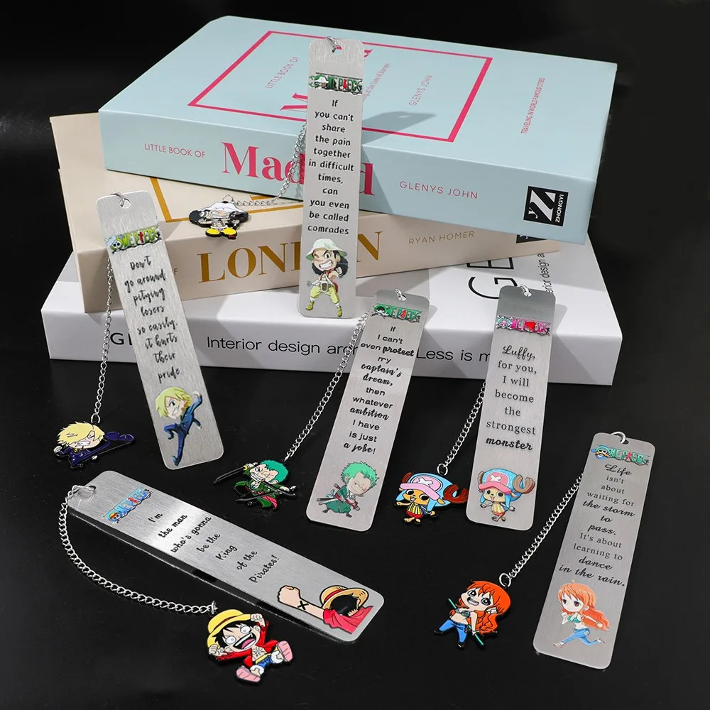 

One Piece Metal Bookmark for Men Anime Lover Anime Bookmark Student School Supplies Teacher Office Stationery
