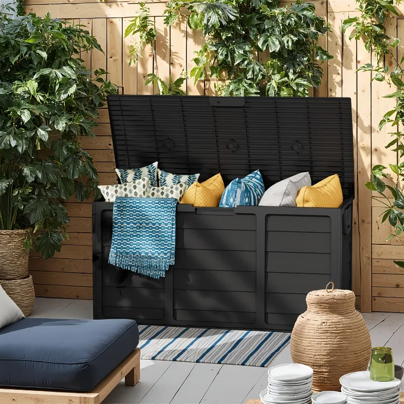 

Gallon large waterproof outdoor, wooden, storage box