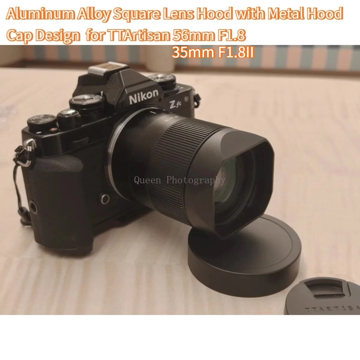 pare-soleil-carre-a-baionnette-en-alliage-d'aluminium-avec-capuchon-en-metal-design-pour-accessoires-d'appareil-photo-ttartisan-56mm-f18-35mm-f18ii