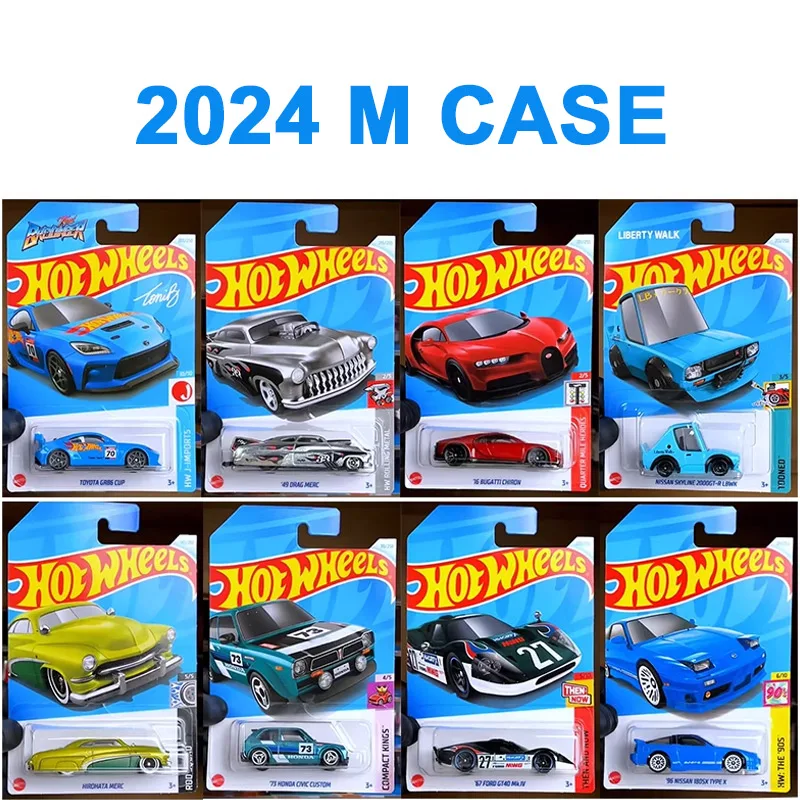 2024 M Casr Hot Wheels Car Diecast 1/64 Toys Boys Honda Civic Ford GT40 Dodge Viper Drag Merc Nissan Skyline GTR Birthday Gift