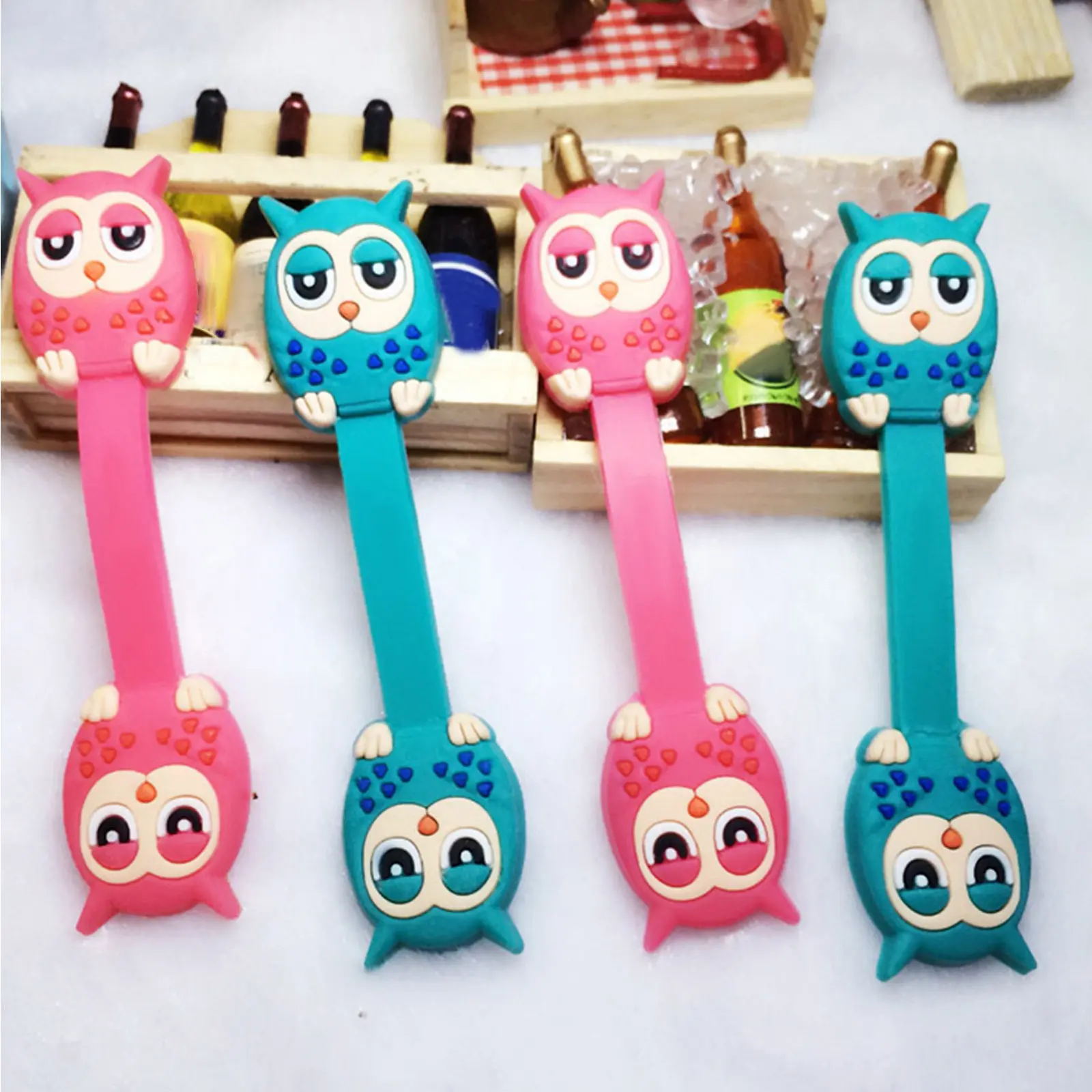 10Pcs Owl Cord Organizer Cartoon Cable Ties Wire Wrap Headset Earphone Wrap Winder Cable Manager for Home Car Travel