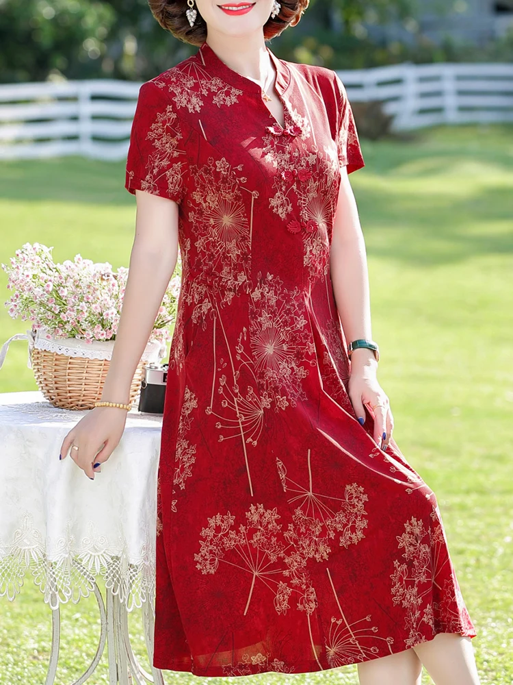 ele-wedding-dr-faionable-loose-fit-v-ne-midi-skirt-for-mother-of-the-bride-summer-wedding-gown-mid-aged-women