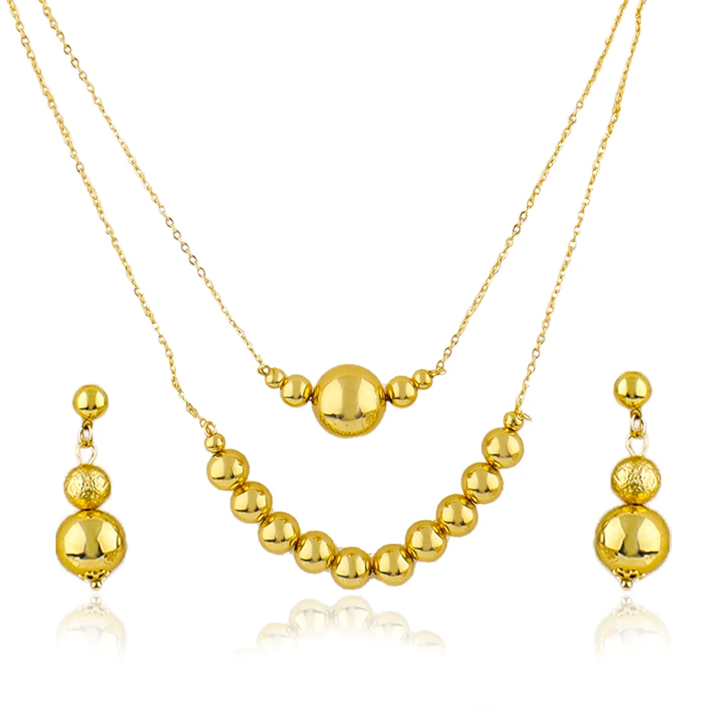 Women's Delicate Necklace & Earring Set, Elegant Gift for Parties