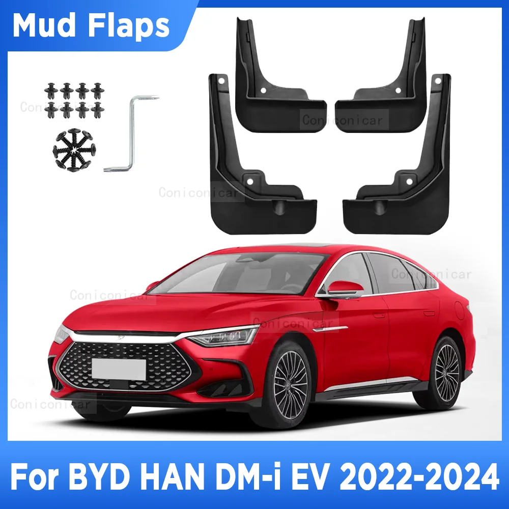 

For BYD HAN DM-i EV 2022-2024 Mud Flaps Splash Guard Mudguards Wheel MudFlaps Front Rear Fender Auto Styling Car Accessories