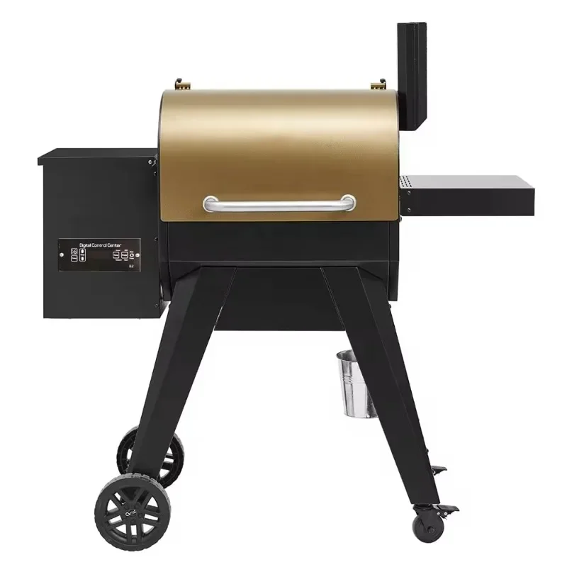 

New Model Wood pellet smoker bbq grill with controller barbecue master Folding