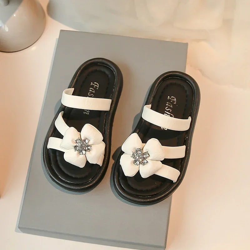 

Girls Casual Shoes Outdoors Soft Sole Comfortable 2025 Summer New Kids Slippers Non-slip Children Beach Shoes Korean Style Trend
