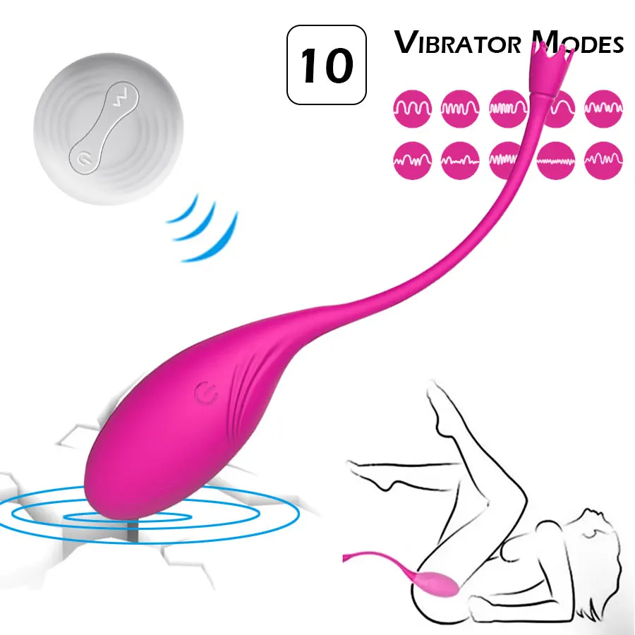 

2023 Wireless Remote Tight Exercise Vibrating Egg 10 Speeds G Spot Clit Vibrator Ball for Woman Vaginal Stimulate Adult Sex Toys