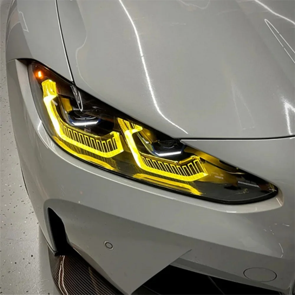 G82 Yellow Lemon DRL LED Modules For 2021 2022 BMW M3 M4 G22 G23 G26 G80 G83 430i M440i Laser Headlight Daytime Running Light
