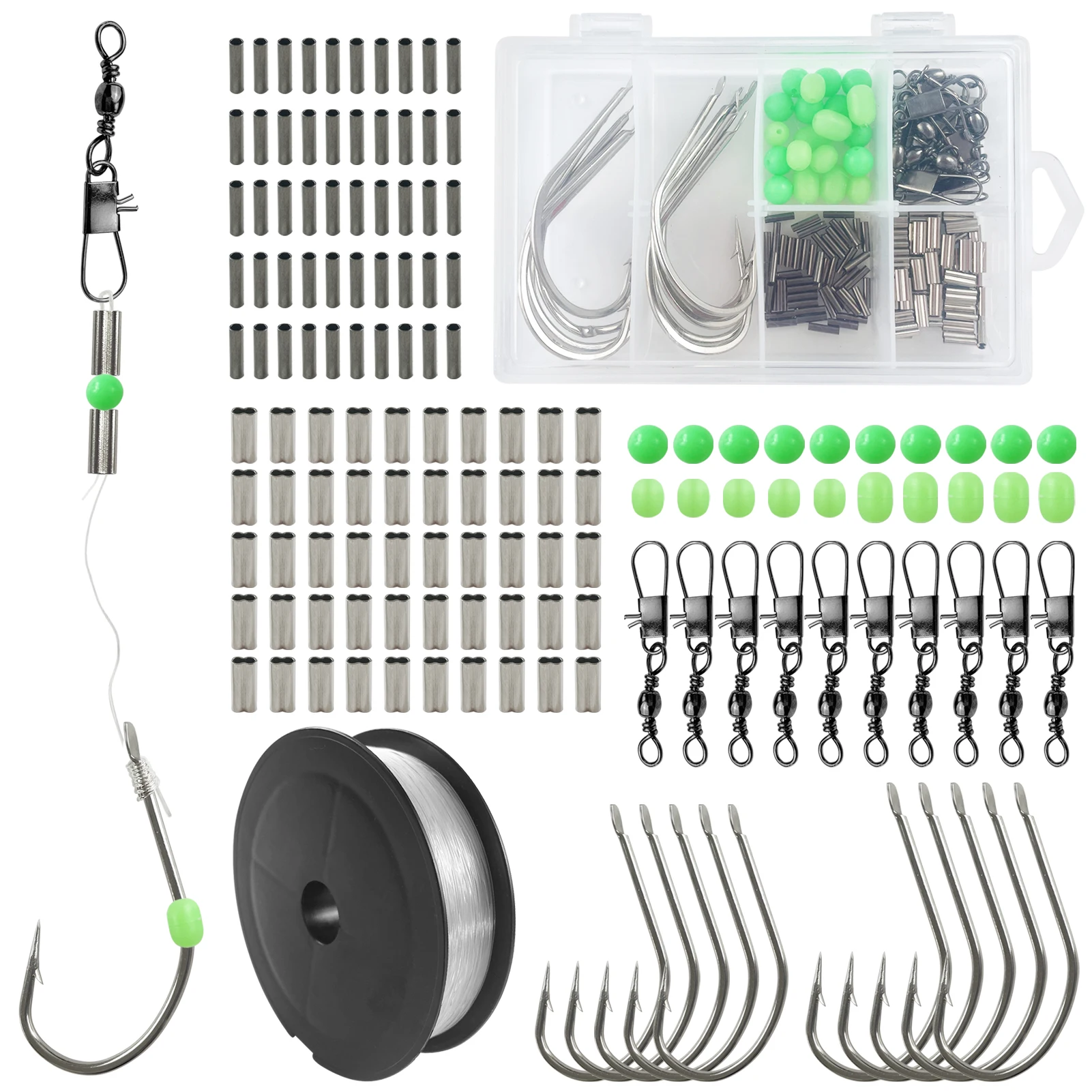 Anzuelos para pesca en mar con púas Free Fisher – Vástago largo