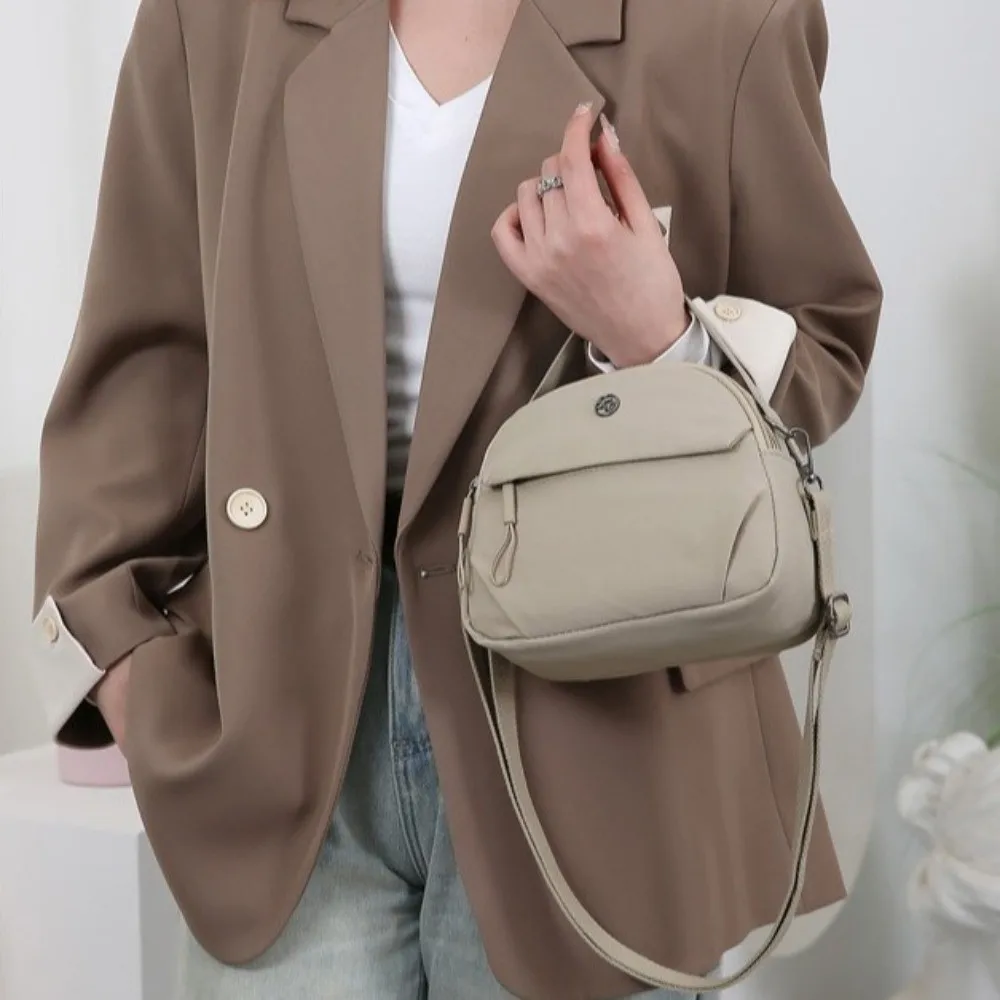 

Женская сумка через плечо с несколькими карманами, большая вместительная сумка-мессенджер с регулируемыми ремнями, нейлоновая женская сумка через плечо в корейском стиле