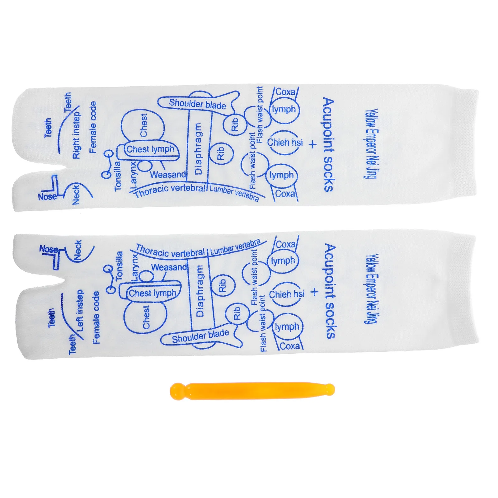 

Набор массажных носков для ног с высокой эластичностью и акупунктурными точками, с массажной палочкой для точечного воздействия, для дома, офиса, путешествий, снятия усталости и улучшения здоровья ног