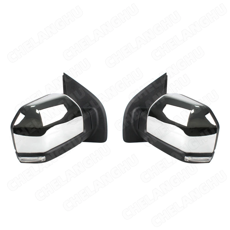 1Pair 18+4Pin Reversing Mirrors For Ford F150 2015 2016 2017 2018 2019 2020 2021US Version Rear Mirror Assembly Camera Chrome