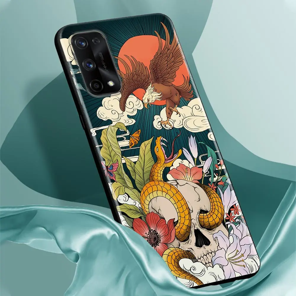 Japanese Ukiyo-e Style Art Painting For Cover Realme GT Master Neo 2 3 GT2 Pro GT 5G Case Realme C35 C21Y C25 C33 C11 C12 Fundas