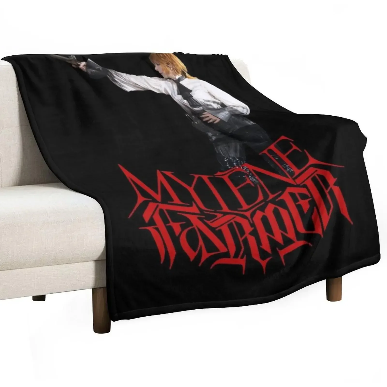 Mylène Farmer Nevermore 2024 Throw Blanket Moving Large sofa bed bed plaid Luxury Designer Winter beds Blankets