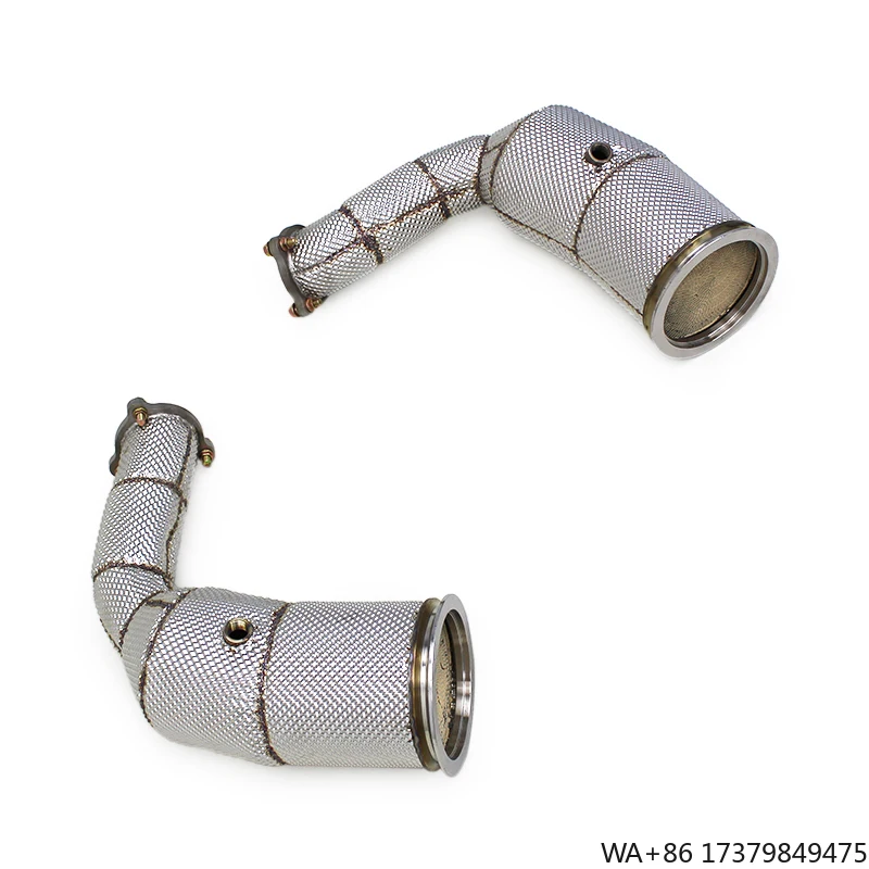 

Yooking Exhaust Pipe for Audi RSQ8/RS Q8 4.0T 2022-2023 Stainless Steel Exhaust Downpipe