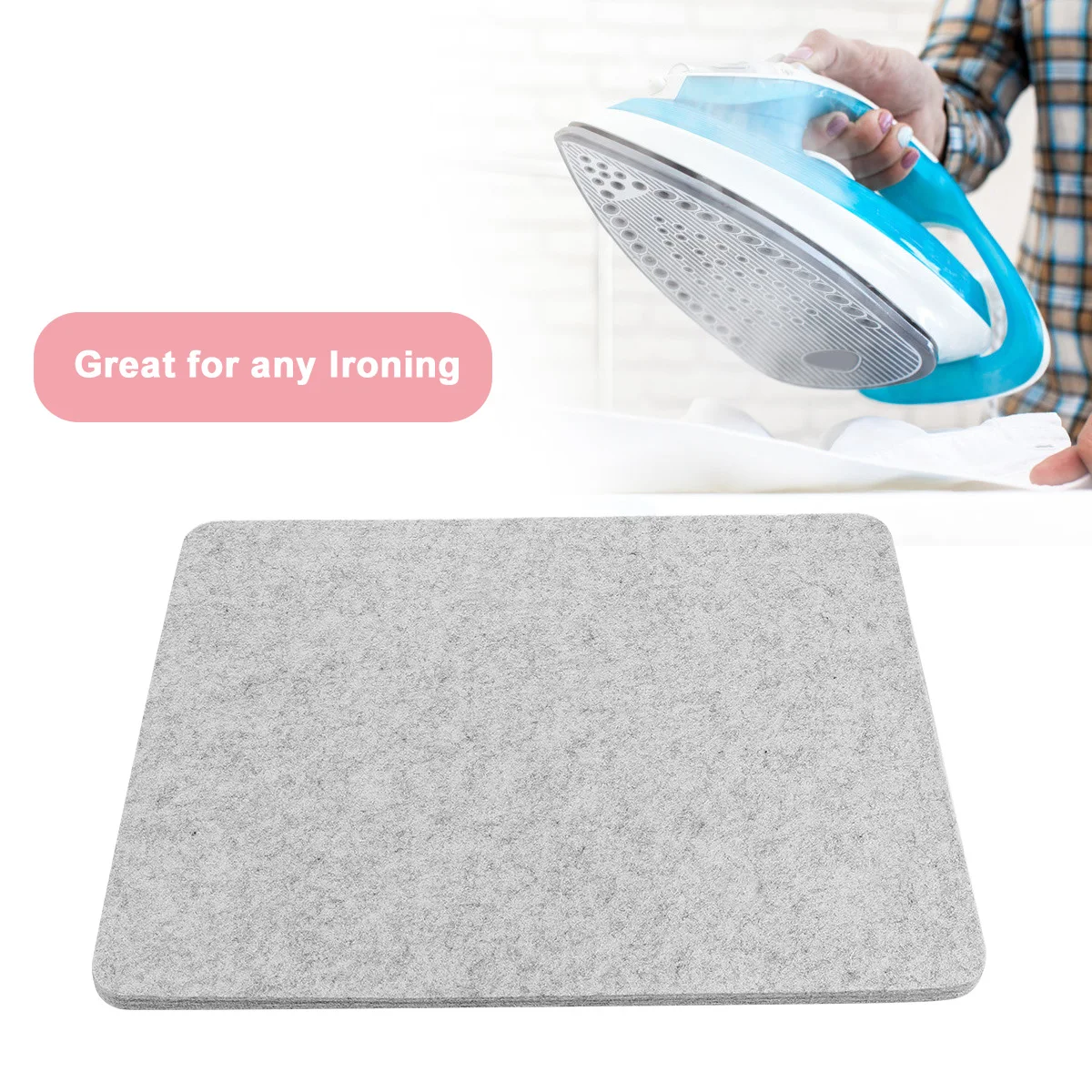 

13.5 X 17 Inch Wool Ironing Pad Natural Felted Mat For Quilting Garments Embroidery Portable Pressing Pad Craft Sewing Tool