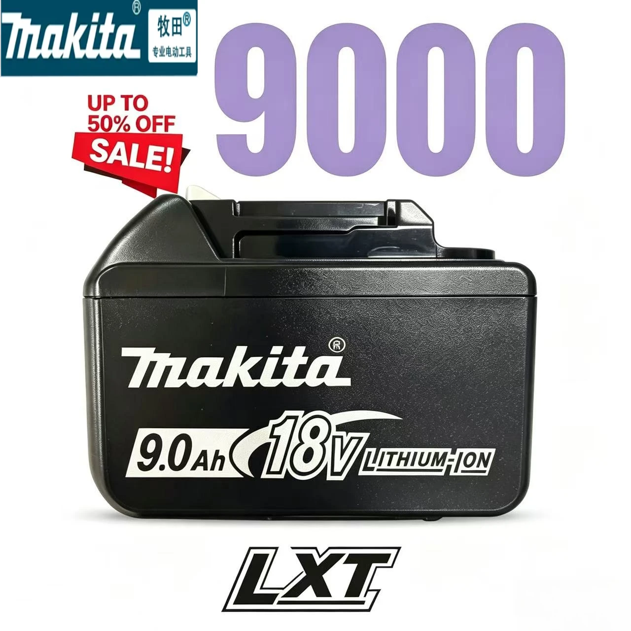 

100% Оригинальный литиевый аккумулятор Makita 18В 9Ач BL1840 BL1830B BL1850B BL1850 BL1860 BL1815 для замены