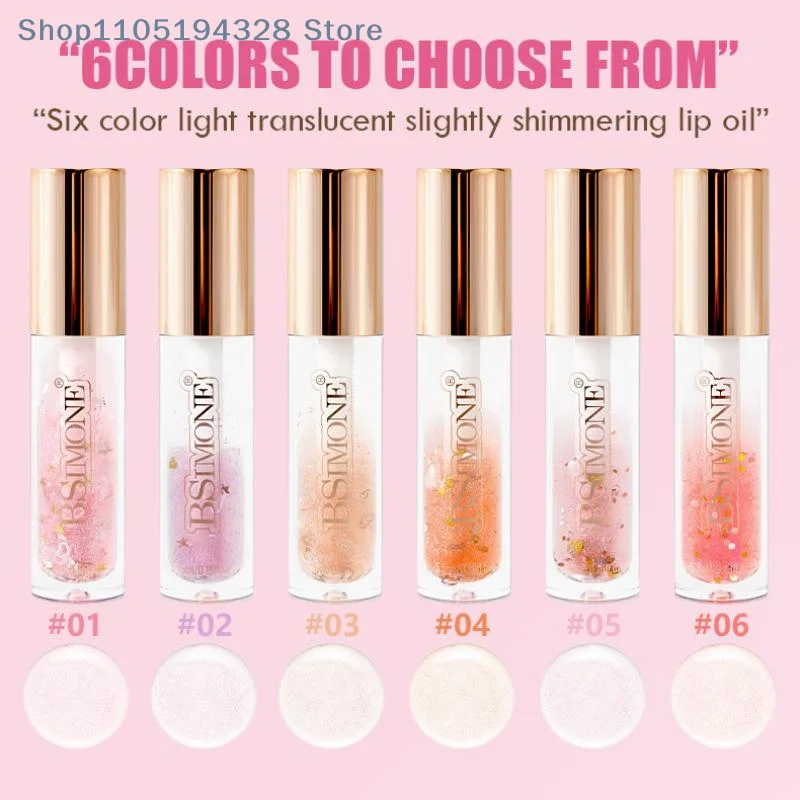 [MP] 5.5 ml Transparante Crystal Jelly Lipgloss Glanzende Heldere Spiegel Hydraterende Lippenbalsem Glitter Vloeibare Lipstick Lip olie Lip Tint