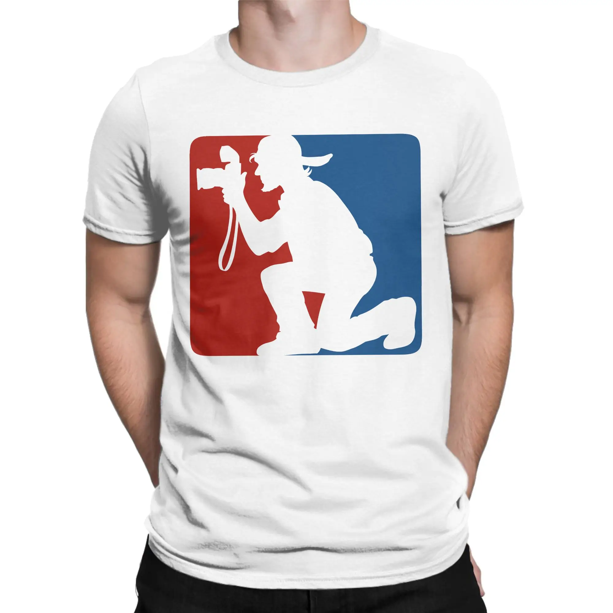 Novelty Photographer League T Shirt For Men Women Cotton Short Sleeve  Round Neck Summer Top Tee