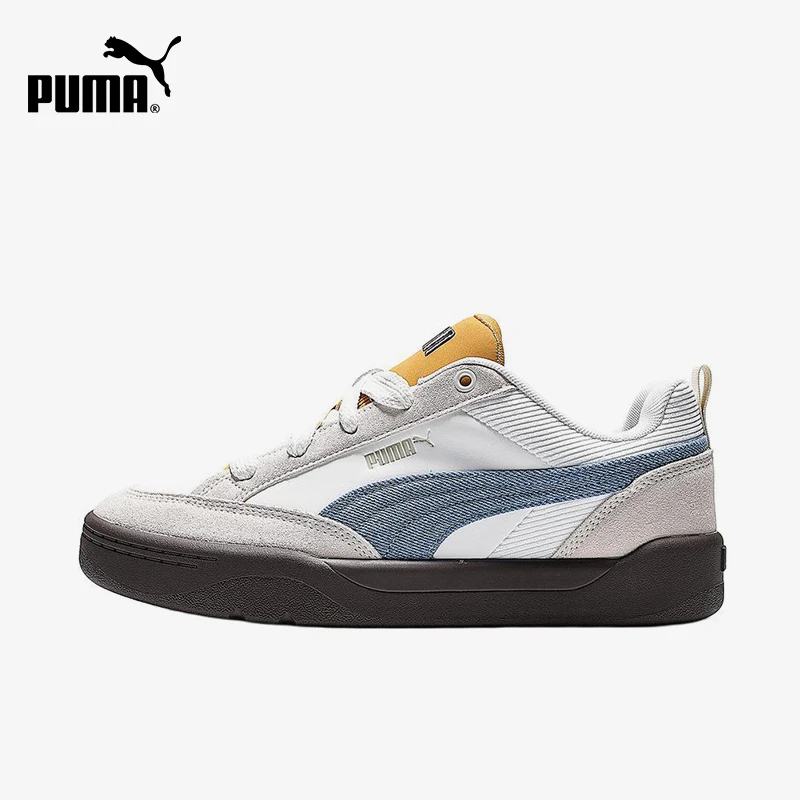 Puma genuine men's and women's gray blue low cut retro patchwork daily casual board shoes 405264-01