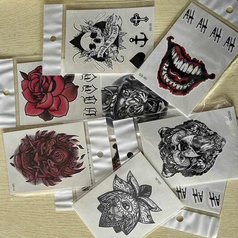 Hand Back Funny Waterproof Temporary Tattoo Stickers Different Cool Art Fake Tattoo Sticker 1pcs