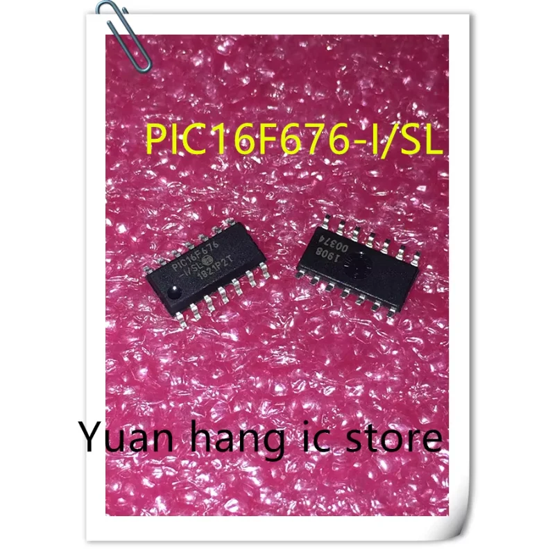 10PCS PIC16F676-I/SL PIC16F676 16F676 SOP-14 Memory chip