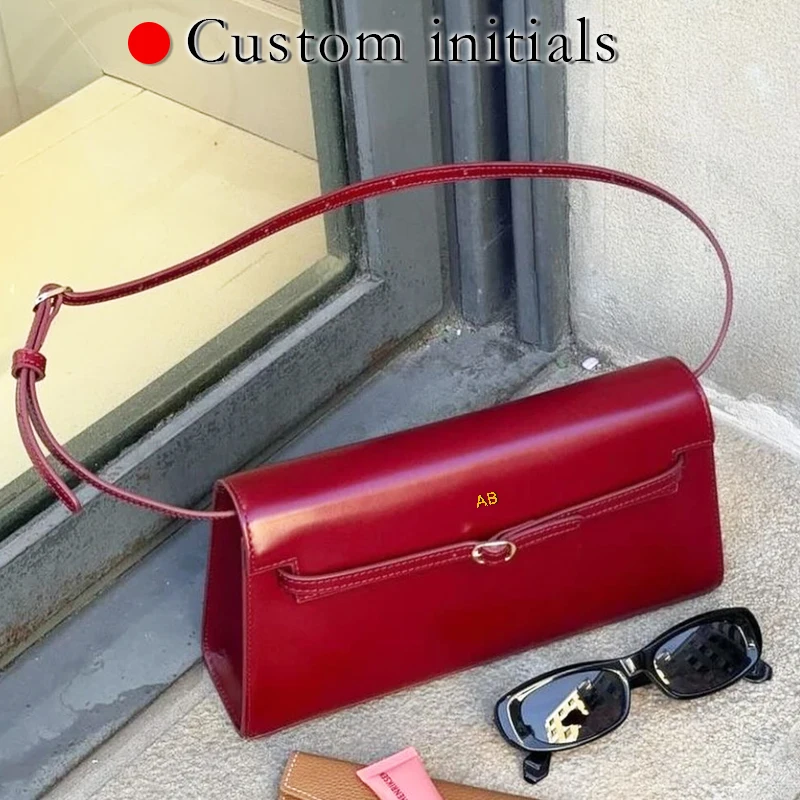 

Custom Initials Classic Flip box Bags For Women Luxury Designer Handbags And Purses 2025 New In PU Belt Buckle Underarm Shoulder
