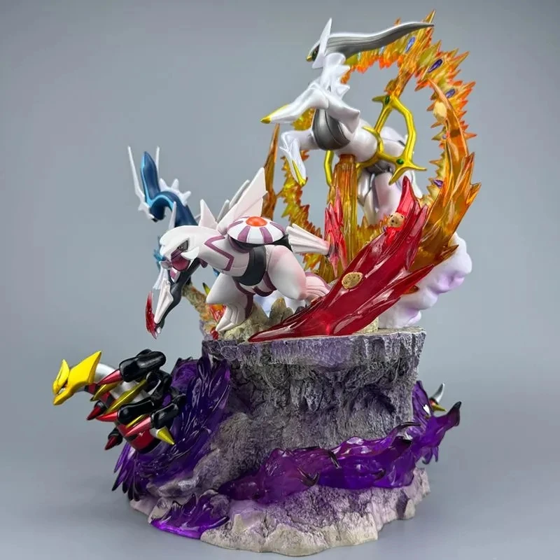 新しいポケモンアニメフィギュア LED ライトアップ Gk 像ディアルガ