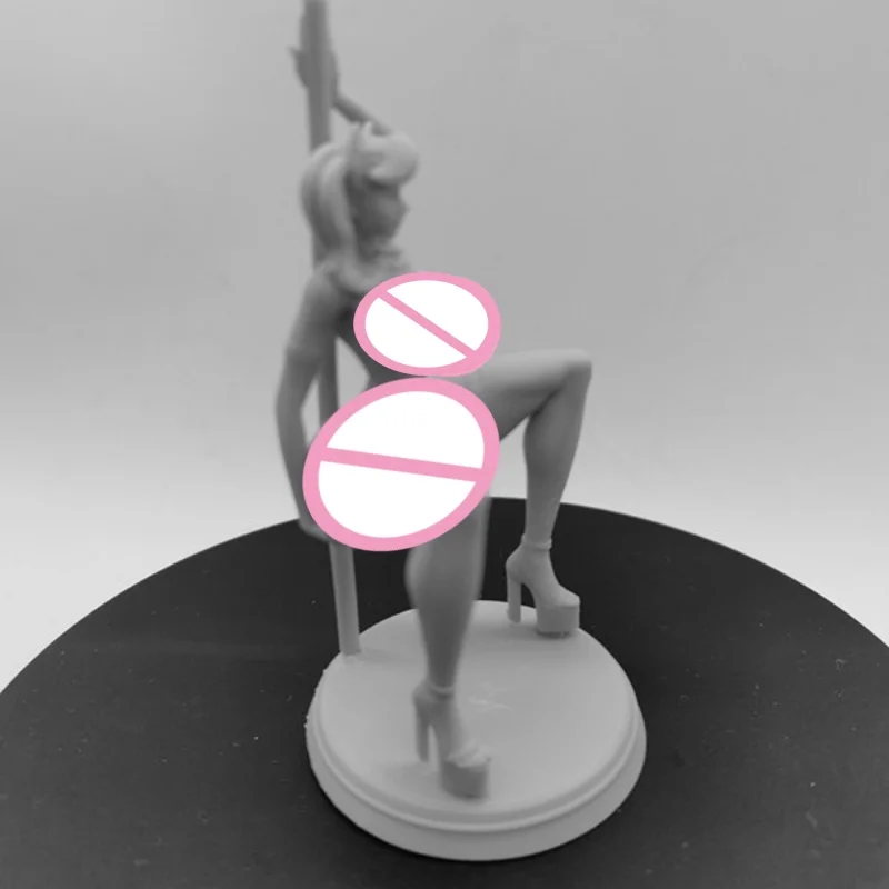 Figura de resina a escala 1/24, 75mm, chica de baile en barra Nsfw, Kit de modelo de ensamblaje, juguete de impresión 3D sin montar y sin pintar