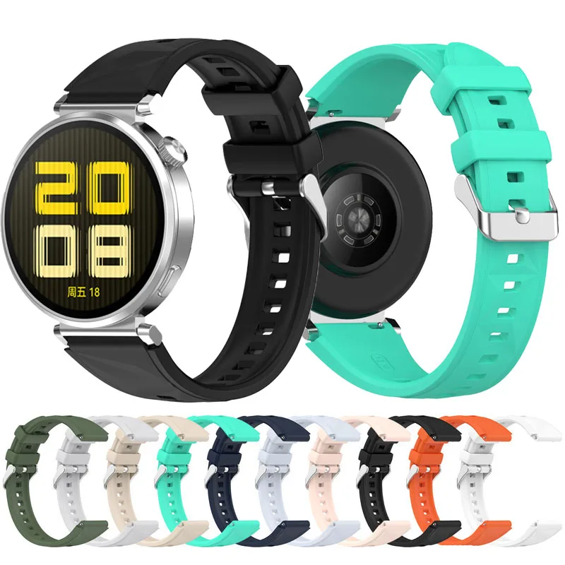 18mm Silicone Band Colorful Buckle for Huawei watch GT5 41MM Wristband For Huawei watch GT5 41MM Bracelet Accessories