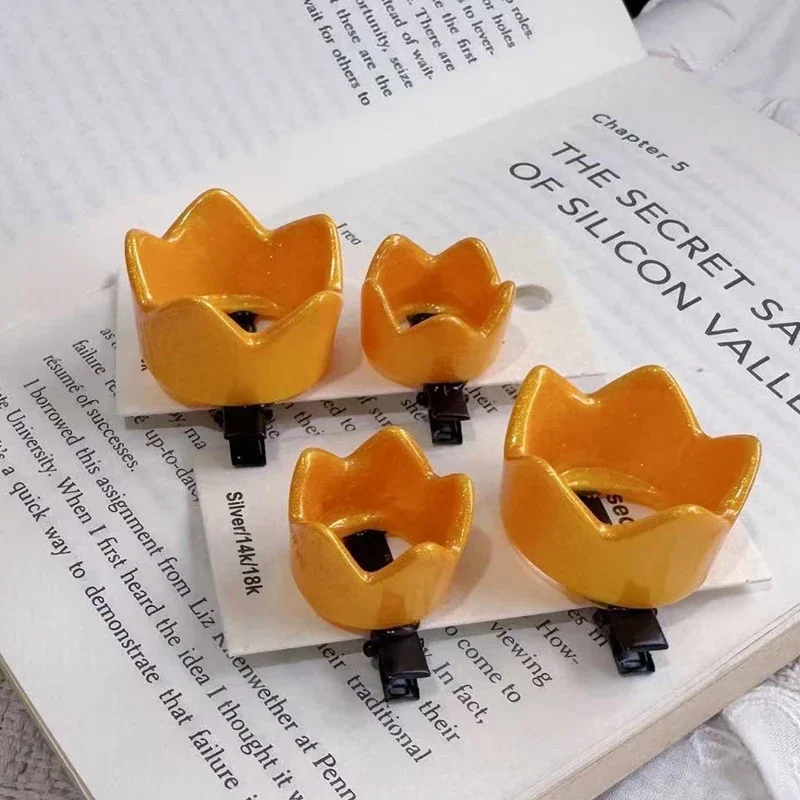 Niedliche 3D Goldene Mini-Kronen-Haarspangen Kawaii Seitenpony-Clips Haarnadeln Kopfbedeckung für Cosplay Damen Tägliche Haarspangen Haaraccessoires – Detail 9