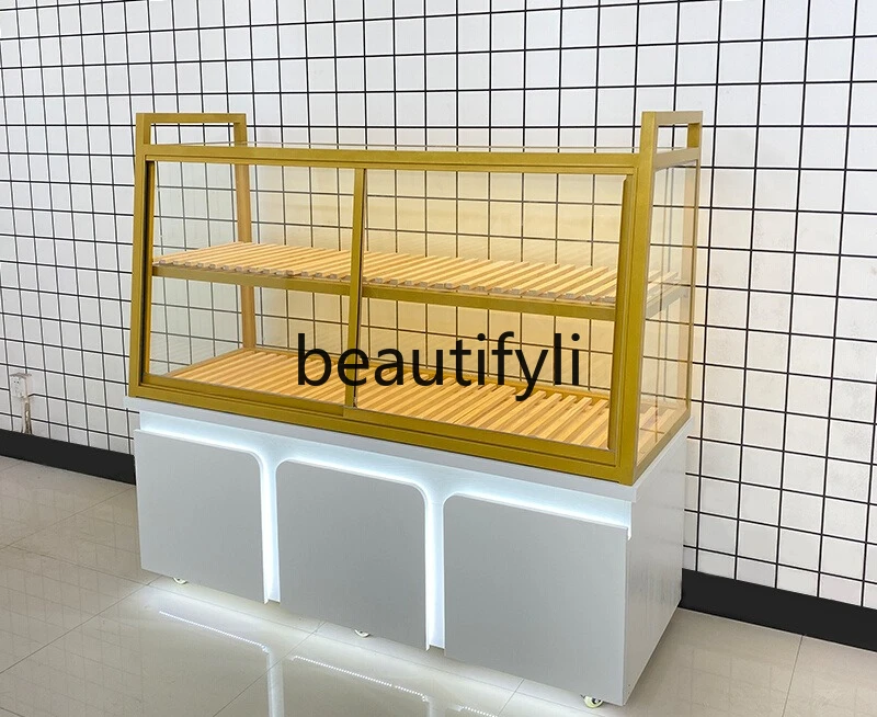 

Bread, display, Nakajima side cabinet bakery shelf model display rack, sliding door in front of the booth
