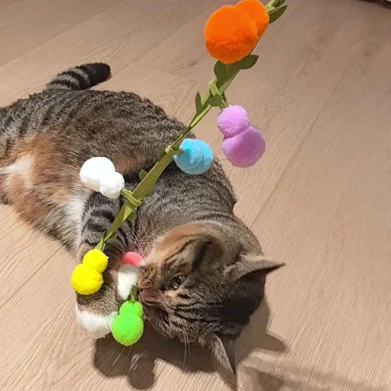 القط دعابة عصا لعبة أفخم صار جرس التفاعلية القرع قلادة هريرة لعبة لدغة حبل طحن الأسنان دائم إغاظة القط لعبة #2