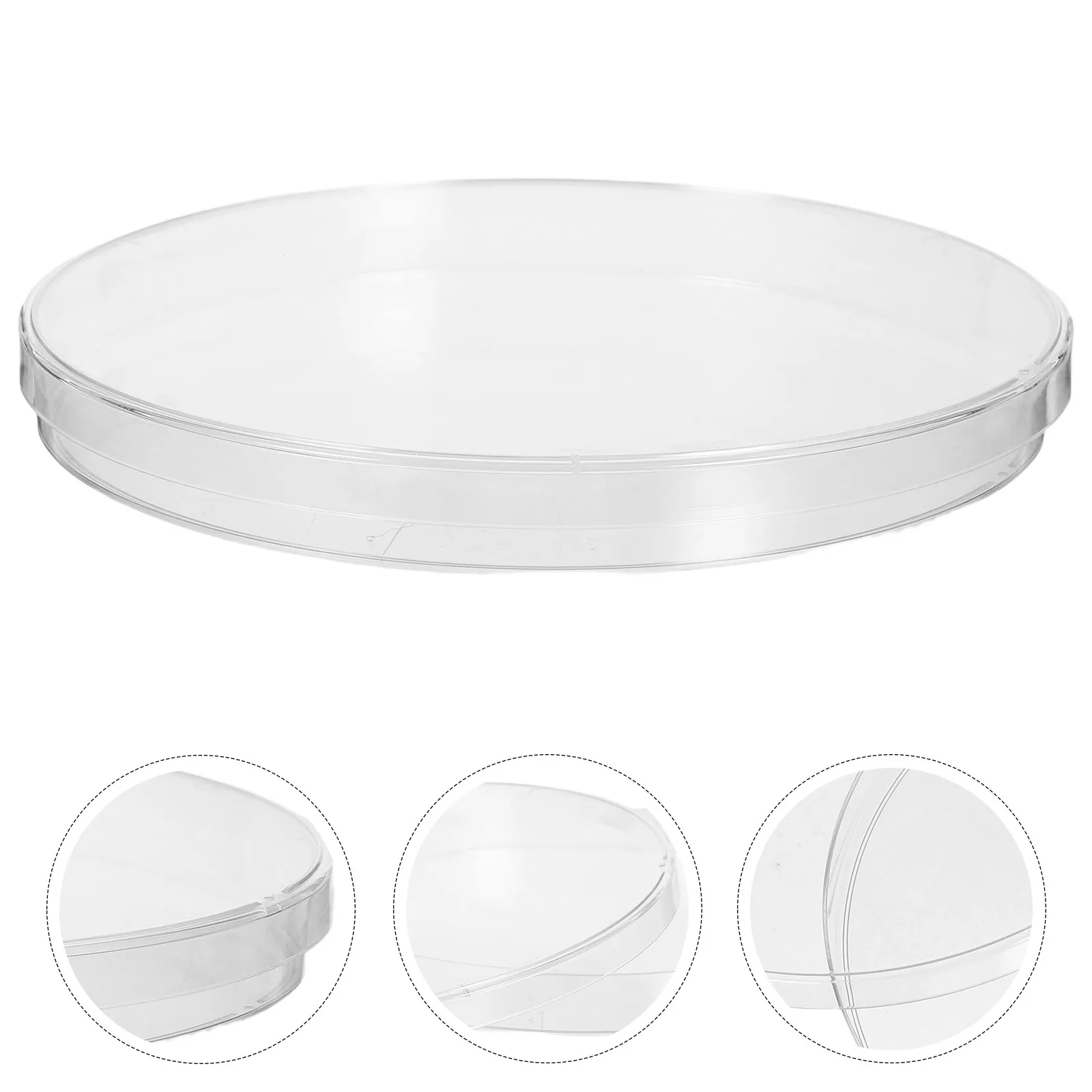 

10 шт. пластиковых чашек Петри 14,3 см x 1,6 см, прозрачные, стерильные, с крышкой, для химических питательных сред и тканевых культур