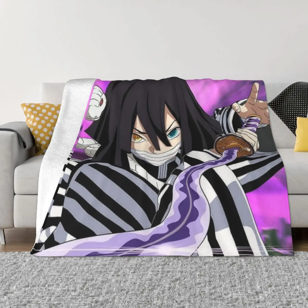 

Demon Slayer 000865 Bedroom Bed Blanket Throw Blanket Blankets & Throws Blankets And Blankets Throw Blanket