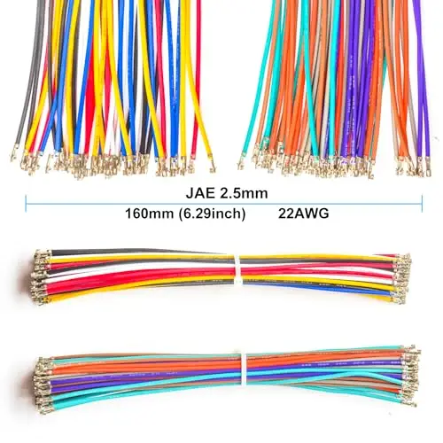 Connecteurs femelles de JAE 2.5mm JST-JAE le kit de connecteur de 2.54mm, JAE-2.54 le logement de 2/3/4/5/6/7/8/9/10Pin (YO-JAE2.5)